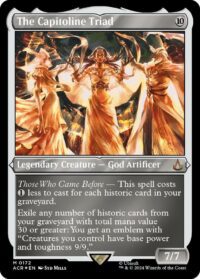 The Capitoline Triad (Foil Etched) - Mythic - #172 - Inglés (AC)