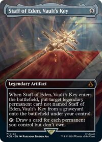 Staff of Eden, Vault's Key (Borderless) (Foil) - Mythic - #123 - Inglés (AC)