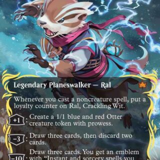 Ral, Crackling Wit (Borderless) (Raised Foil) - #353 - Mythic - Inglés