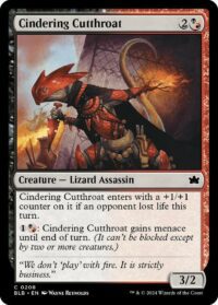 Cindering Cutthroat (Foil) - #208 - Common - Inglés