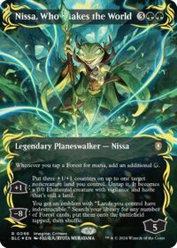 Nissa, Who Shakes the World (Borderless) (Raised Foil) (CD) - #96 - Rare - Inglés