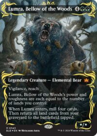 Lumra, Bellow of the Woods (Borderless) (Raised Foil) - #343 - Mythic - Inglés
