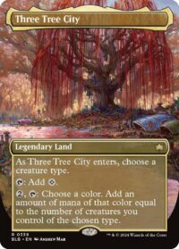 Three Tree City (Borderless) (Foil) - #339 - Rare - Inglés