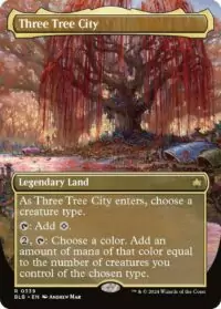 Three Tree City (Borderless) - #339 - Rare - Inglés