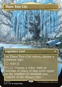 Three Tree City (Borderless) - #340 - Rare - Inglés