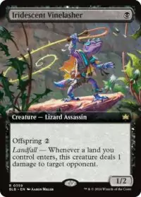 Iridescent Vinelasher (Extended Art) (Foil) - #359 - Rare - Inglés
