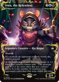 Vren, the Relentless (Borderless) (Raised Foil) - #354 - Rare - Inglés
