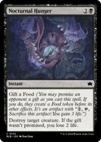 Nocturnal Hunger (Foil) - #102 - Common - Inglés