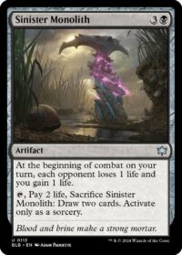 Sinister Monolith (Foil) - #113 - Uncommon - Inglés