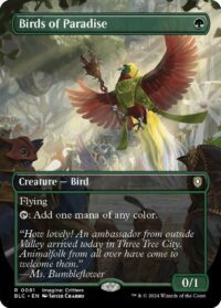 Birds of Paradise (Borderless) (Foil) (CD) - #81 - Rare - Inglés
