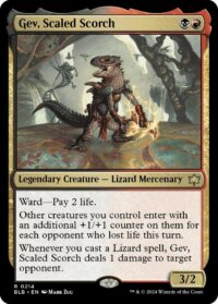 Gev, Scaled Scorch (Foil) - #214 - Rare - Inglés