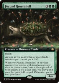 Fecund Greenshell (Extended Art) - #362 - Rare - Inglés