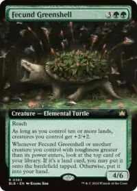 Fecund Greenshell (Extended Art) (Foil) - #362 - Rare - Inglés