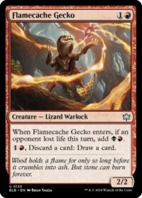 Flamecache Gecko - #135 - Uncommon - Inglés