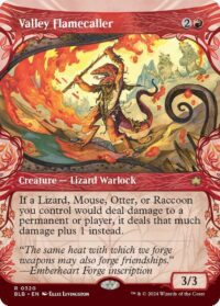 Valley Flamecaller (Showcase) (Foil) - #320 - Rare - Inglés
