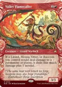 Valley Flamecaller (Showcase) (Foil) - #320 - Rare - Inglés