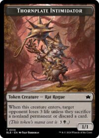 Thornplate Intimidator Token (Foil) - #16 - Token - Inglés