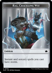 Emblem - Ral, Crackling Wit (Foil) - #30 - Token - Inglés