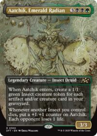 Aatchik, Emerald Radian (Borderless) (Foil) - #360 - Rare - Inglés