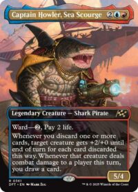 Captain Howler, Sea Scourge (Borderless) (Foil) - #361 - Rare - Inglés