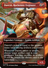 Daretti, Rocketeer Engineer (Borderless) (Foil) - #358 - Rare - Inglés