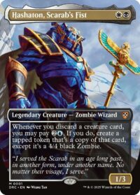 Hashaton, Scarab's Fist (Borderless) (Foil) - #1 - Mythic - Inglés