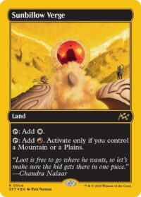 Sunbillow Verge (First-Place Foil) - #504 - Rare - Inglés
