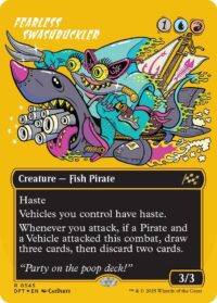 Fearless Swashbuckler (Borderless) (First-Place Foil) - #545 - Rare - Inglés
