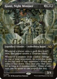 Gonti, Night Minister (Borderless) (Foil) - #357 - Rare - Inglés