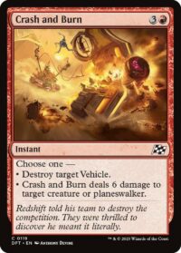 Crash and Burn (Foil) - #119 - Common - Inglés