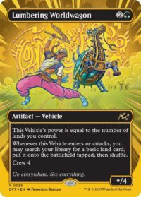 Lumbering Worldwagon (Borderless) (First-Place Foil) - #528 - Rare - Inglés