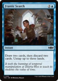 Frantic Search - Common - #153 - Inglés (CommanderDeck TR)