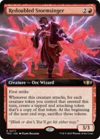Redoubled Stormsinger (Extended Art) - Rare - #77 - Inglés (CommanderDeck TR)