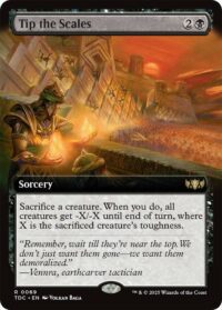 Tip the Scales (Extended Art) - Rare - #69 - Inglés (CommanderDeck TR)