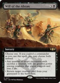 Will of the Abzan (Extended Art) - Rare - #71 - Inglés (CommanderDeck TR)