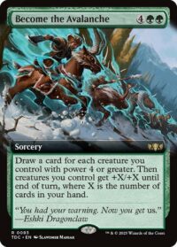 Become the Avalanche (Extended Art) - Rare - #83 - Inglés (CommanderDeck TR)