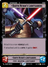 Darth Revan's Lightsabers - Rare - 238/264 - Inglés (LoF)