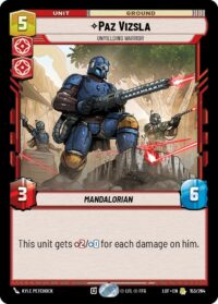 Paz Vizsla - Unyielding Warrior - Rare - 153/264 - Inglés (LoF)
