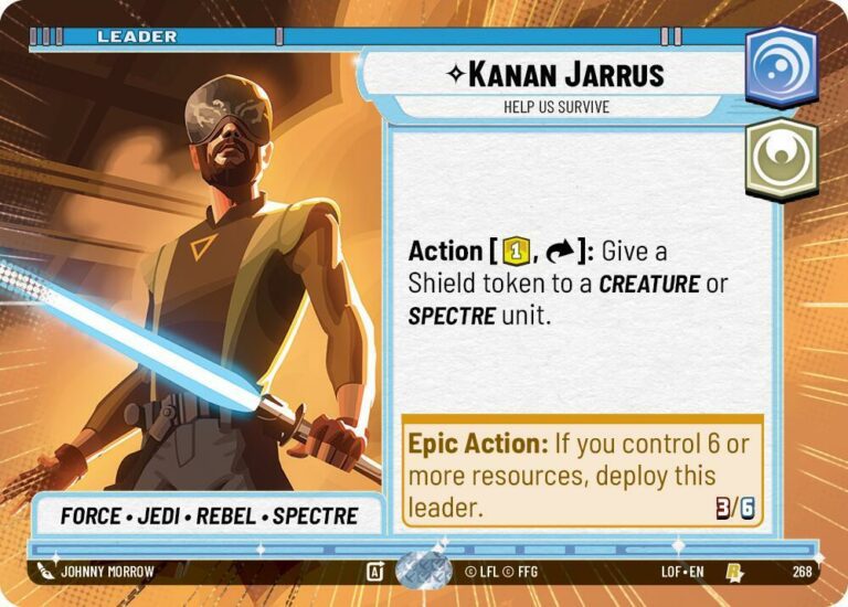 Kanan Jarrus - Help Us Survive (Hyperspace) - Rare - 268 - Inglés (LoF)