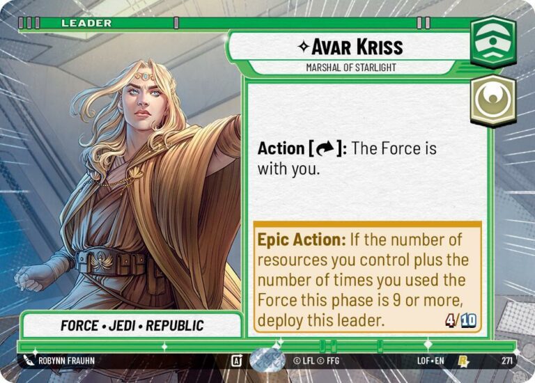 Avar Kriss - Marshal of Starlight (Hyperspace) - Rare - 271 - Inglés (LoF)