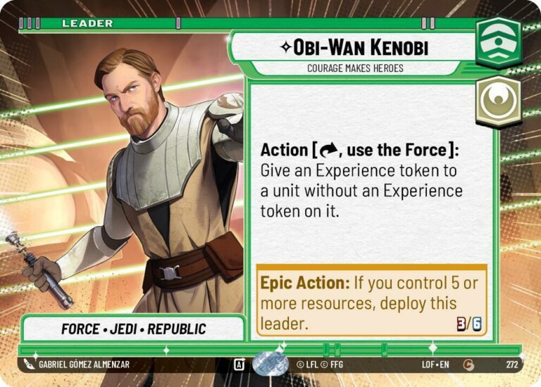 Obi-Wan Kenobi - Courage Makes Heroes (Hyperspace) - Common - 272 - Inglés (LoF)
