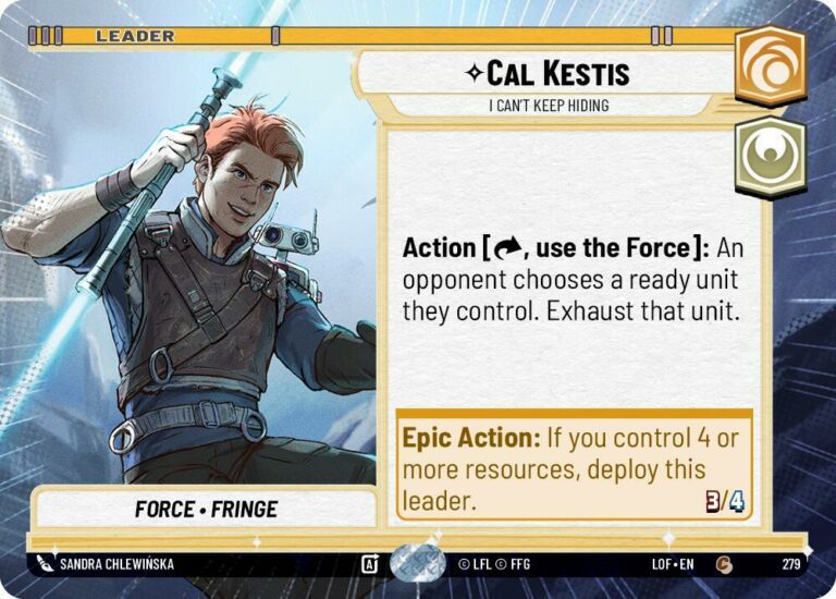 Cal Kestis - I Can't Keep Hiding (Hyperspace) - Common - 279 - Inglés (LoF)