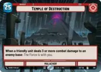 Temple of Destruction (Hyperspace) - Rare - 289 - Inglés (LoF)