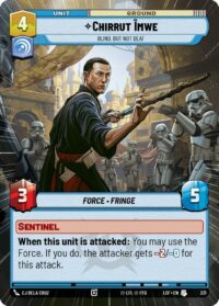 Chirrut Imwe - Blind, but not Deaf (Hyperspace) - Uncommon - 331 - Inglés (LoF)