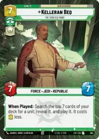 Kelleran Beq - The Sabered Hand (Hyperspace) - Uncommon - 364 - Inglés (LoF)