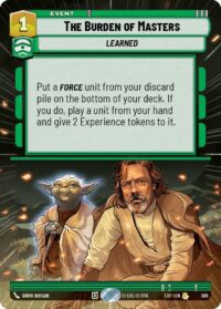 The Burden of Masters (Hyperspace) - Rare - 389 - Inglés (LoF)