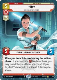 Rey - With Palpatine's Power (Hyperspace) - Rare - 412 - Inglés (LoF)