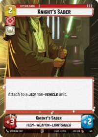 Knight's Saber (Hyperspace) - Common - 415 - Inglés (LoF)