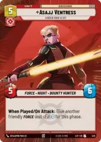 Asajj Ventress - Harden Your Heart (Hyperspace Foil) - Uncommon - 905 - Inglés (LoF)