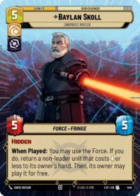Baylan Skoll - Enigmatic Master (Hyperspace) - Uncommon - 449 - Inglés (LoF)